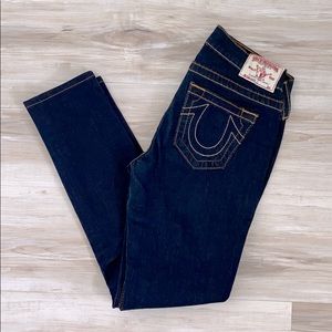 ❤️ True Religion Dark Blue Casey Skinny Jeans 26